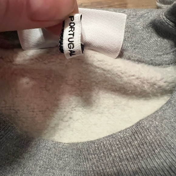 Ganni gray software crew neck oversized logo sweatshirt Made in Portugal - Picture 10 of 14